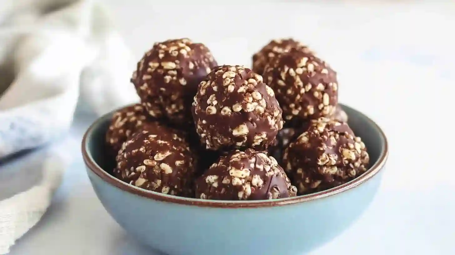Chocolate Rice Krispie Balls Recipe Simple 4 Ingredients