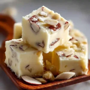 Old fashioned divinity fudge mounds topped with pecans on a plate.