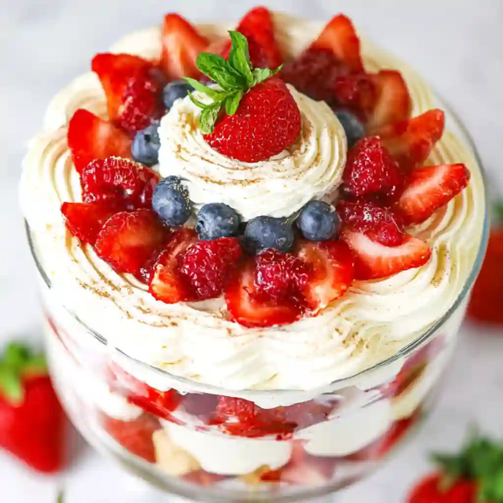 Decadent chocolate trifle desserts recipes with brownie and mousse layers